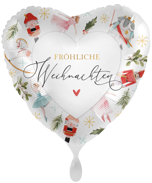 Folienballon - Fröhliche Weihnachten, Nussknacker - ø 43cm